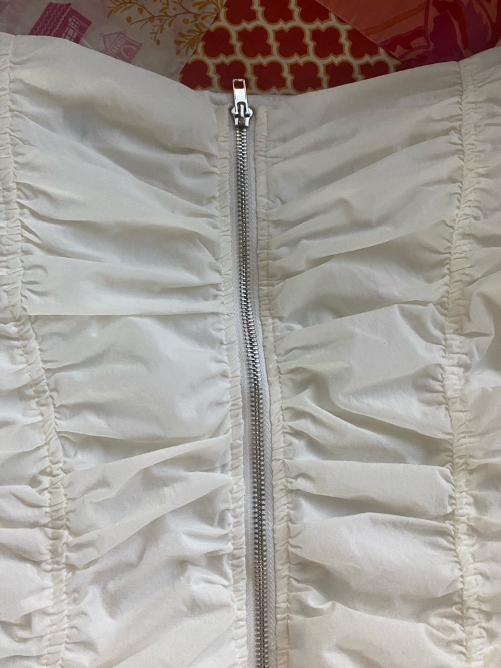 Alpha & Omega White Mini Dress with Puff Sleeve Detail - Picture 5 of 6